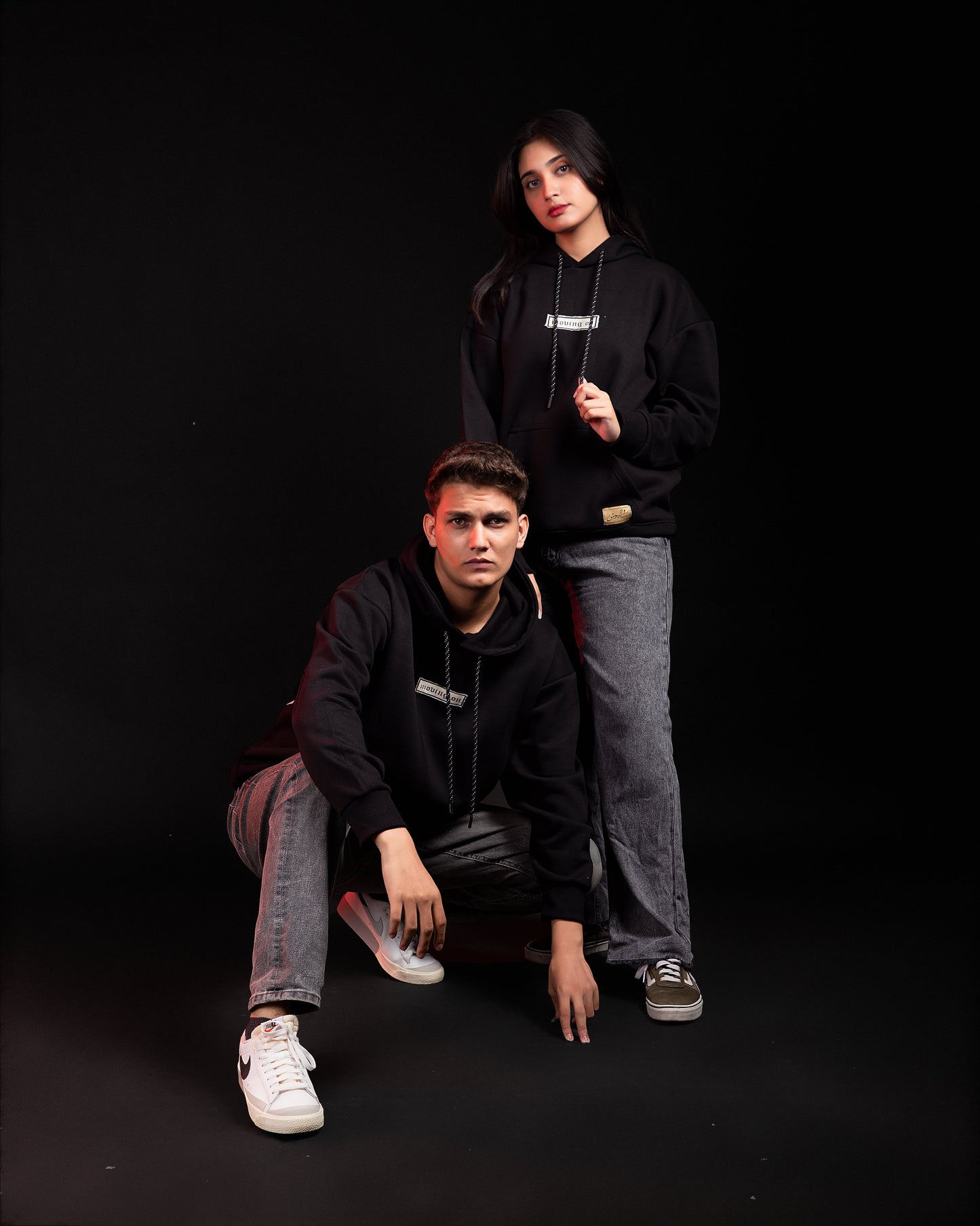 Moving On Hoodie - Midnight Black