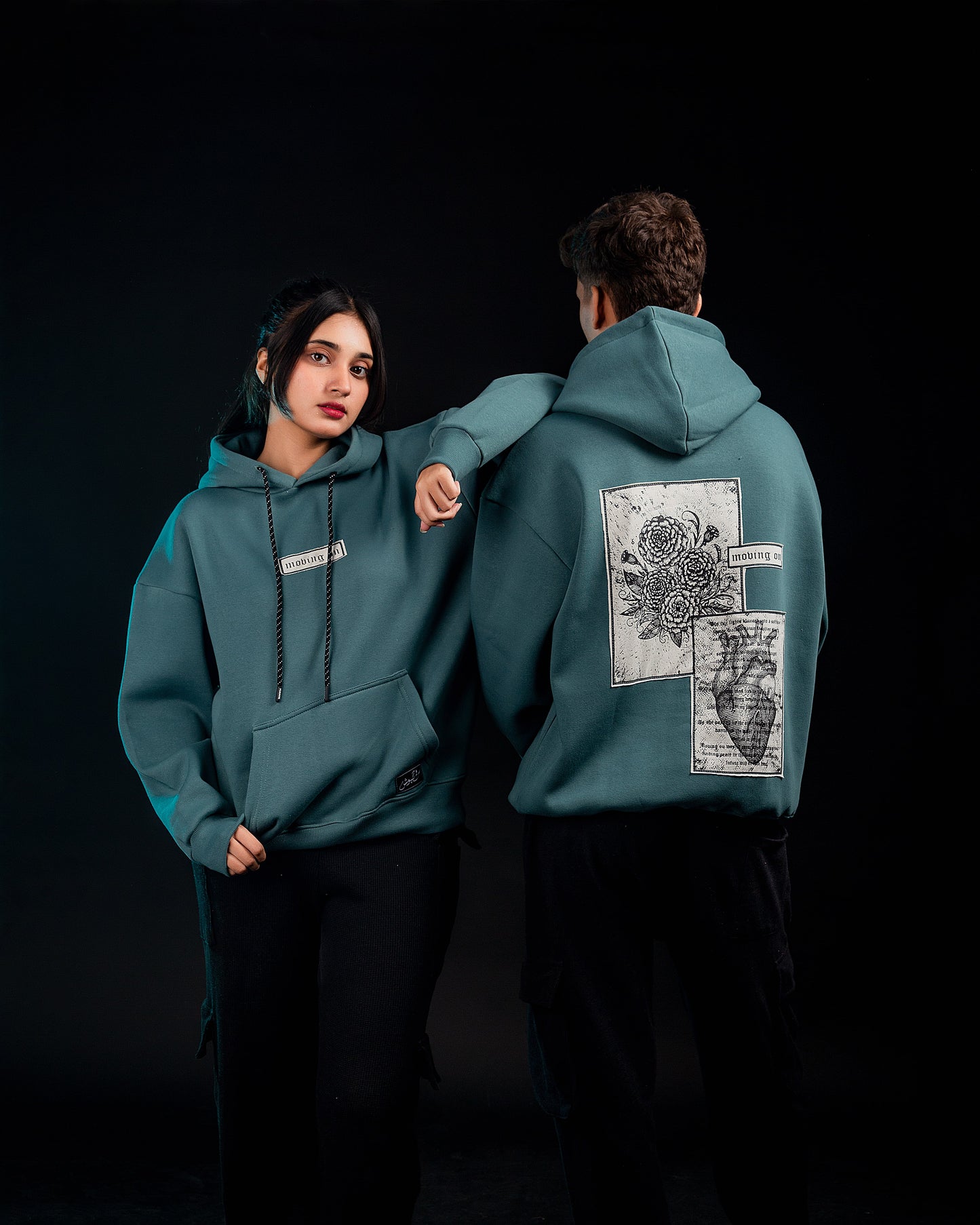 Moving On Hoodie - Sky Haze