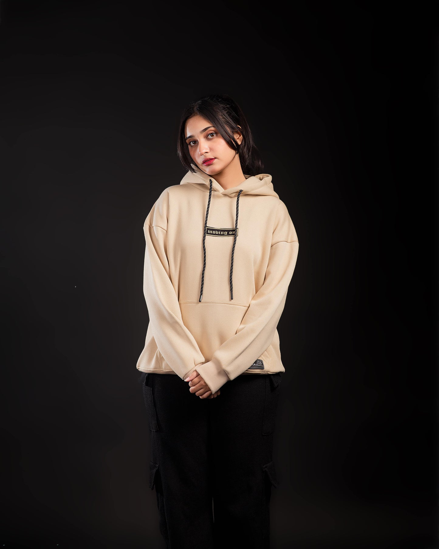 Moving On Hoodie - Sandy Beige