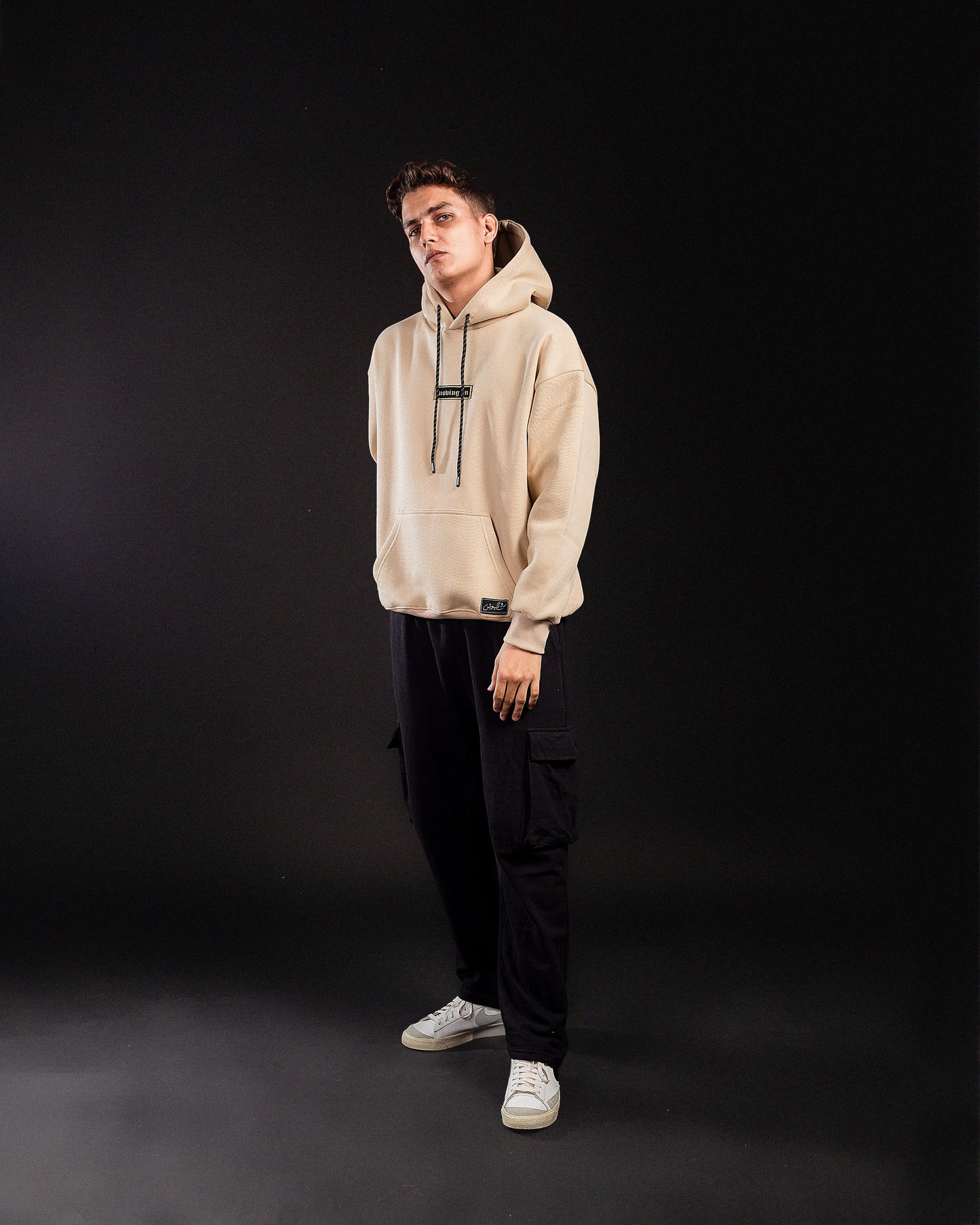 Moving On Hoodie - Sandy Beige