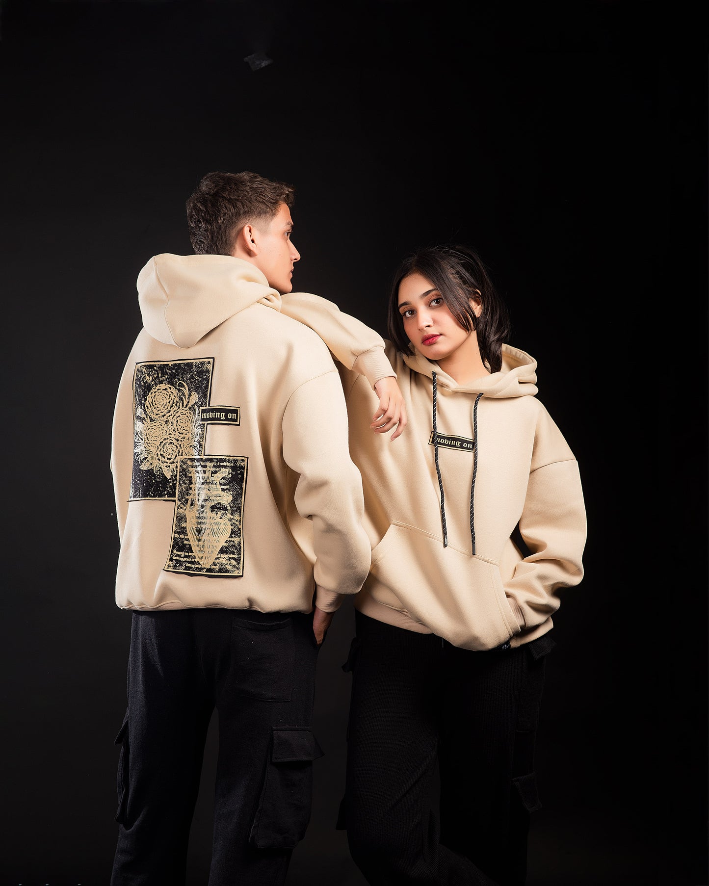 Moving On Hoodie - Sandy Beige