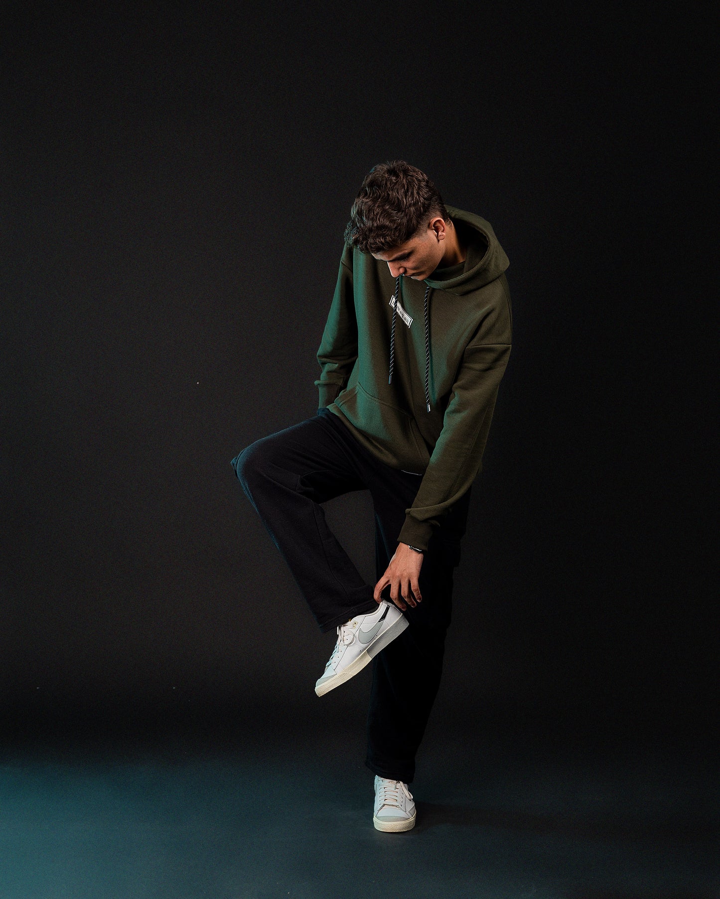 Moving On Hoodie - Forest Olive