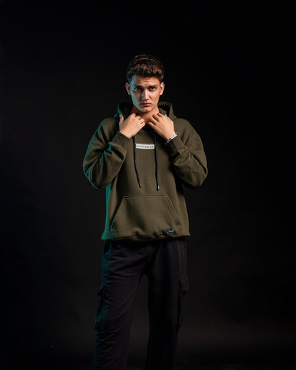 Moving On Hoodie - Forest Olive