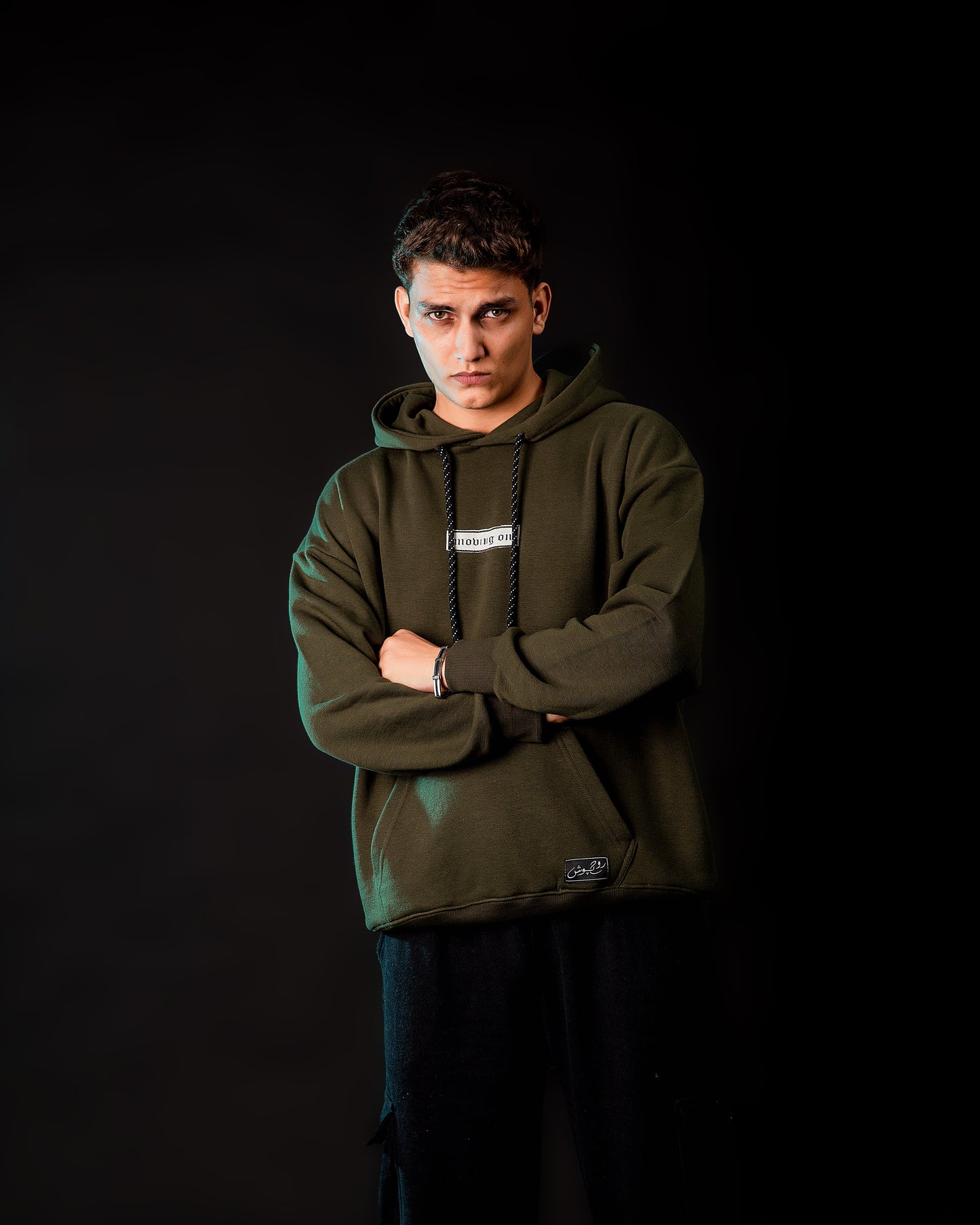 Moving On Hoodie - Forest Olive