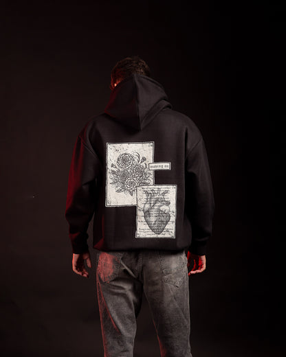 Moving On Hoodie - Midnight Black